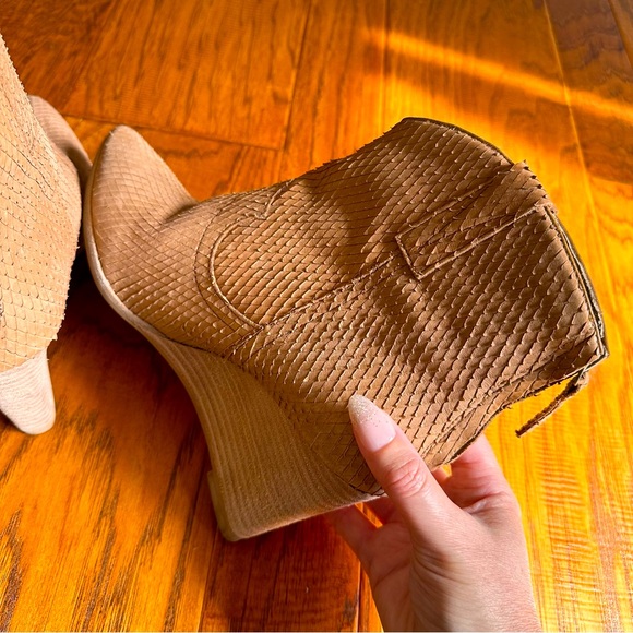 Matisse Liberation Leather Booties Tan Size 8.5 - Picture 5 of 7